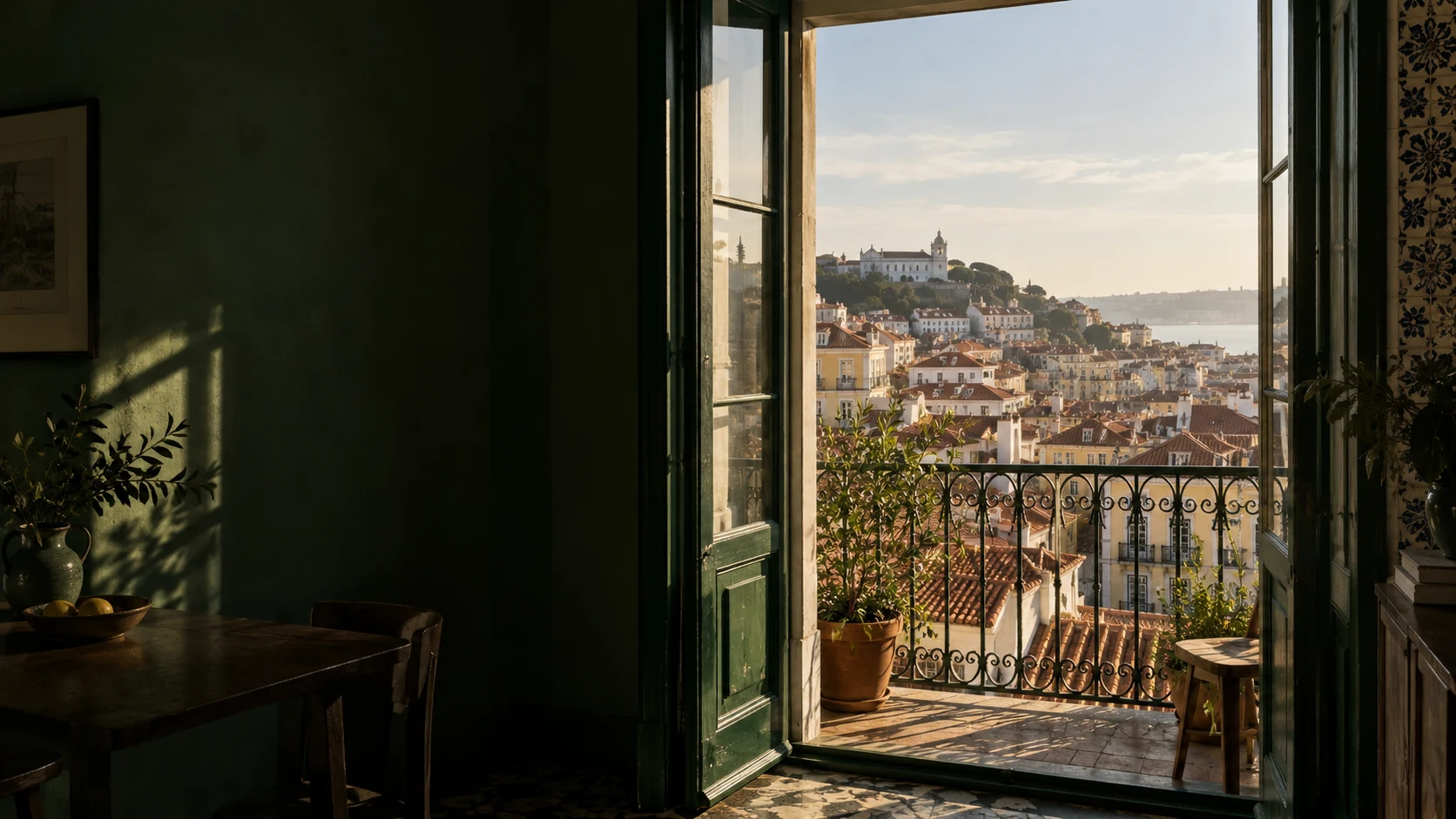 Arquitetura e luz numa casa portuguesa